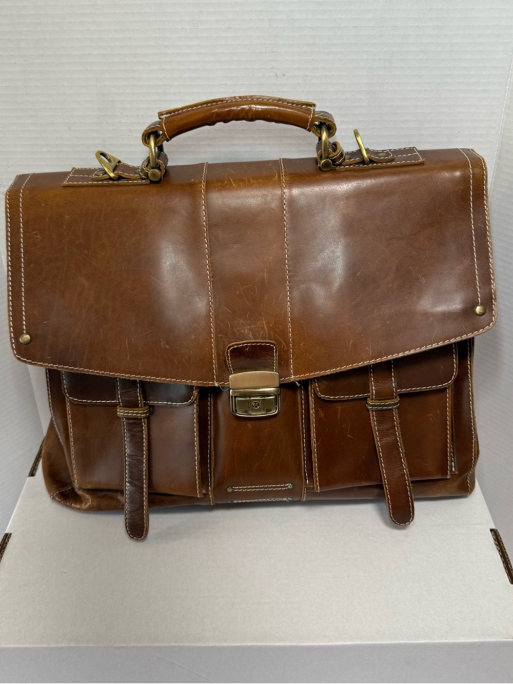 Italian Leather messenger bag